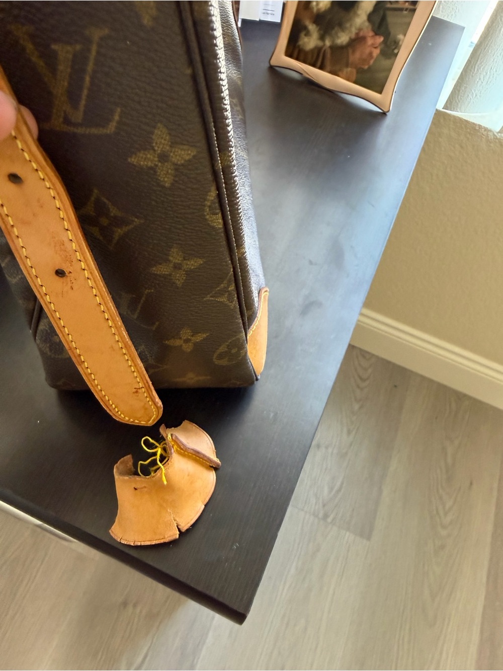 Louis Vuitton Brown Leather Interior Zip Pocket Shoulder Bag - Picture 10 of 16